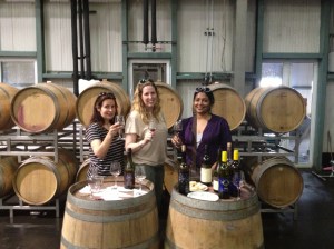 With A & D, wine tasting at Alpine